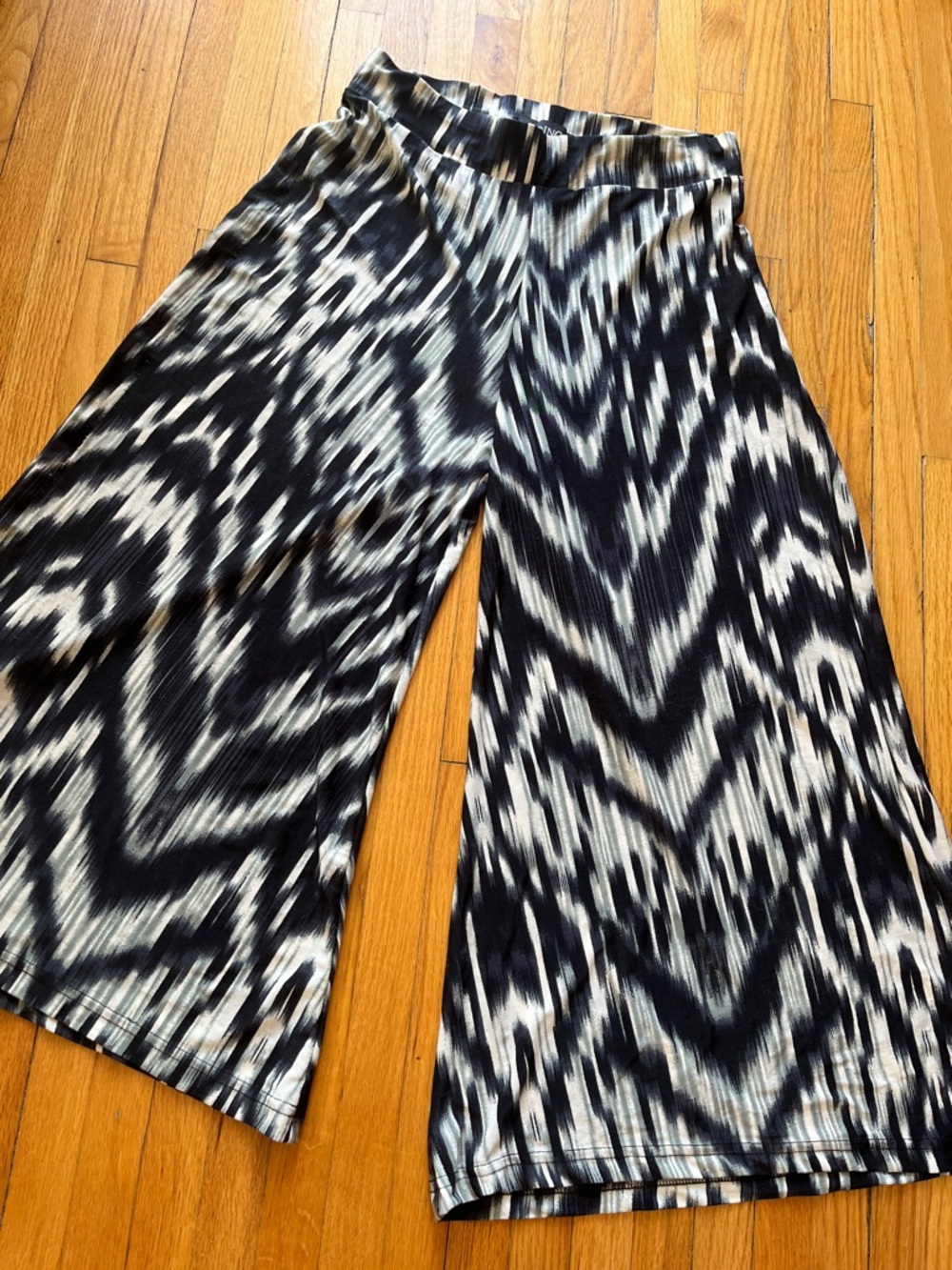 INC International Concepts Black & White Abstract Print Palazzo Pants